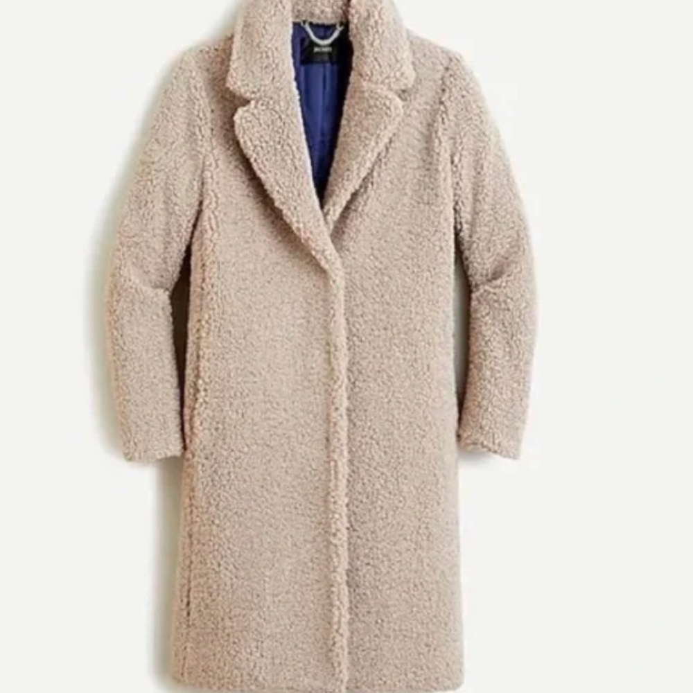 J. Crew cream teddy Sherpa